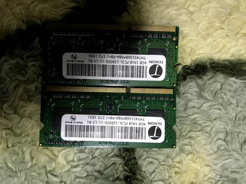 Imagem 3 de 3 de Duas Memórias Ram (4gb) - Ddr3 (notebook) Tmt451s6bfr8a-pbhj