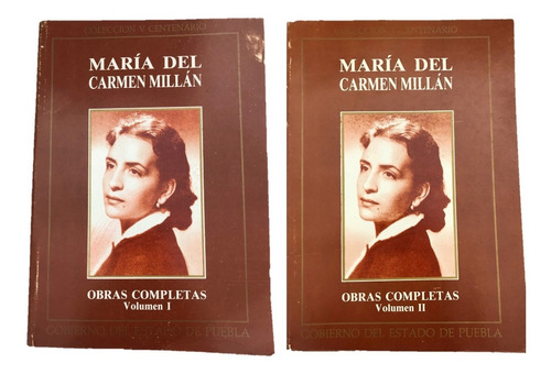 María Del Carmen Millán, Obras Completas, Tomos 1 Y 2 (Usado)