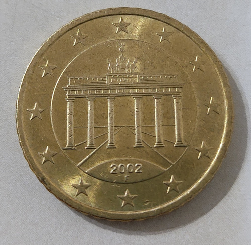 Moneda De 50 Cent Euro 2002 F (alemania)