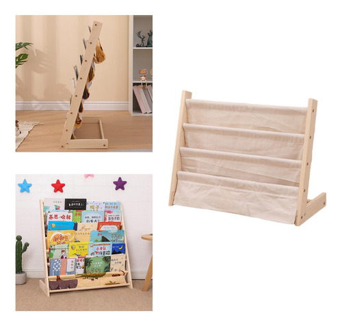Estantería Para Niños, Estantería De Madera 60x30x50cm