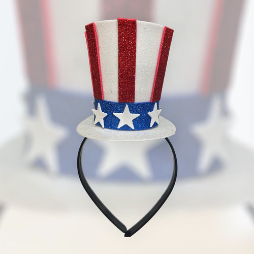 Vinchas Sombrero Galera Usa Tio Sam Cotillon Fiestas Disfraz
