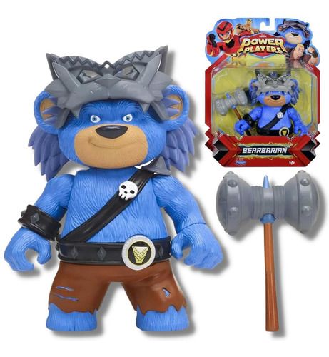 Boneco Power Players - Articulado Bearbarian 13 Cm - Sunny