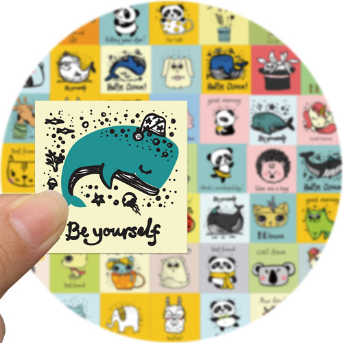 Pegatinas Con Frases Inspiradoras De Animales Calcomanías D