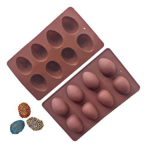 Molde Para Huevos De Chocolate  Megrocle Juego De 2 Moldes D