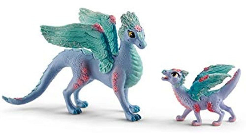 Schleich Bayala Flower Dragon Mama Y Baby Dragon Juego De Ju