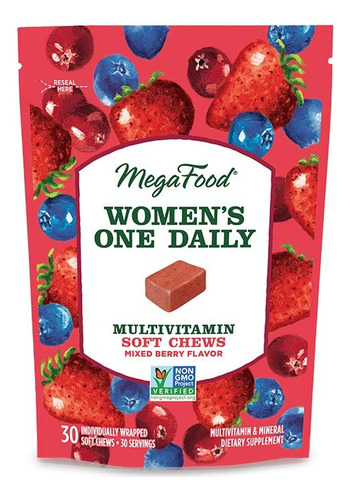 Multivitamínico Soft Chews Megafood One Daily 30 Che para mujer
