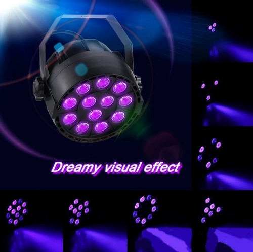D 12 Leds - Lámpara Uv Par De Luz Ultravioleta For Disco *