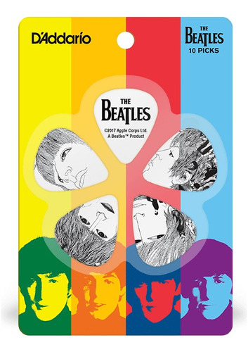 Set Picks D'addario The Beatles Revolver Album Pack 10 Puas