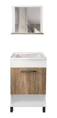 Imagen 2 de 6 de Mueble De Baño + Bacha Con Espejo Armado Incluido