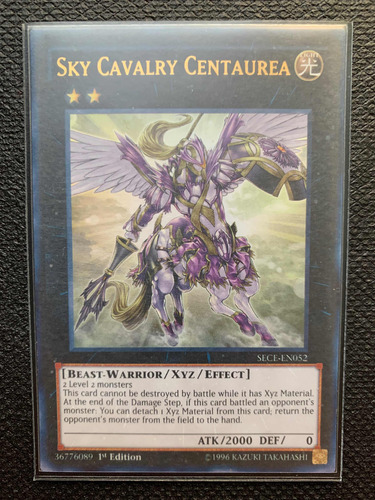 Yu-gi-oh! Sky Cavalry Centaurea Ultra Rare 1st Ed Sece-en052