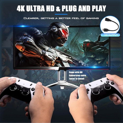 Game Stick Retro Inalámbrico Con Más De 20000 Juegos