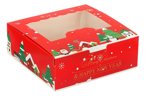 Cajas De Cartón Para Tartas Navideñas Caja De Regalo De Navi