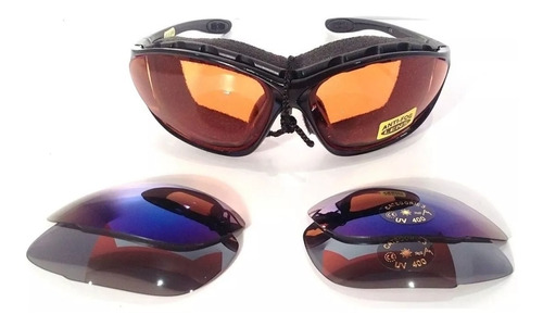 Gafas Ciclismo Unisex Espejado Intercam Antiempañe Espumado 