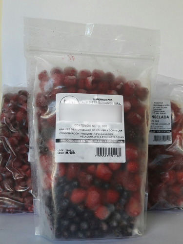 Frutilla Entera Congelada I 1kg I Frutas Congeladas Iqf