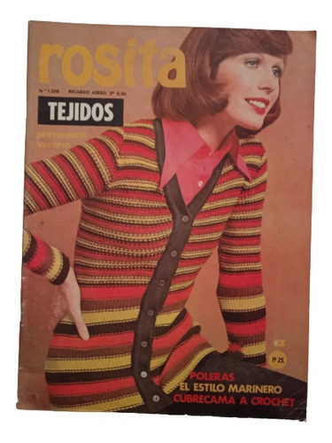 Revista Rosita Primavera Verano Tejidos A Palitos Y Crochet 