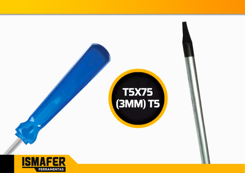 Chave Torx T5 X75 (3mm) Reparo Em Celular E Eletrônicos