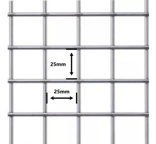 Tela Soldada Multiuso Altura 100cm X Comprimento 25m