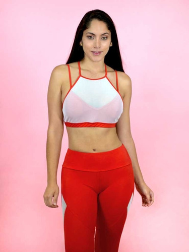 Top Deportivo Rojo Sexy Sports Bra Mujer (bonita & Fitness)