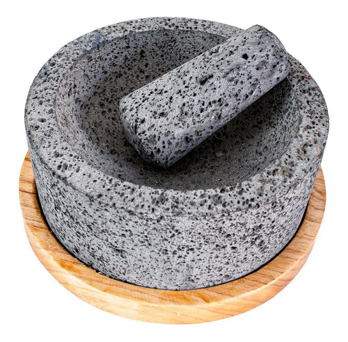 Molcajete Artesanal De Piedra Volcánica 18 Cm , 20 Cm