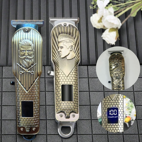Máquina De Afeitar Usb Afeitadora Corta Barba Portátil Cuerp Color Dorado