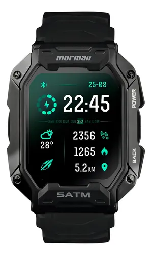 comprar Relógio Smartwatch Mormaii Force Preto - Moforceaa\u002F8p