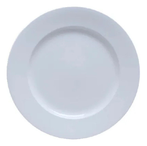 Plato Ceramica Blanca Postre 20 Cm 