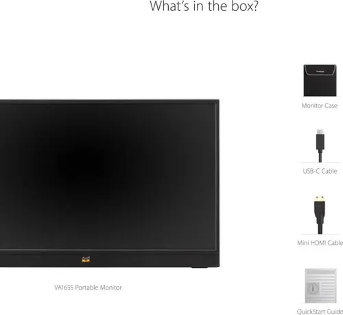 Viewsonic Vainch 1080p Monitor Ips Portátil Con Soporte Inco