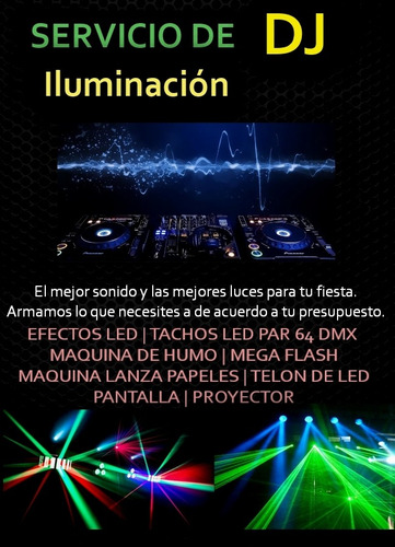 Alquiler Sonido Dj Iluminacion Fiestas Electronica