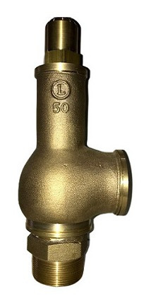 Imagen 1 de 4 de Valvula De Seguridad Alivio A Resorte Bronce 2 Pulgadas
