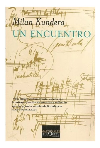 Un Encuentro-milan Kundera                                  