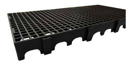 Kit 10 Un Palete Estrado Pallet Piso Plastico Preto 50x25