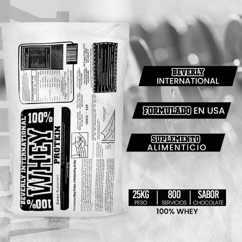 Beverly Proteína Suplemento Whey Hidrolizada Isolate 25 Kg Galleta