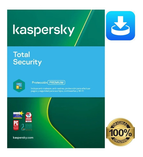 Kaspersky Total Security Esd, 3 Dispositivos Por 2 Años