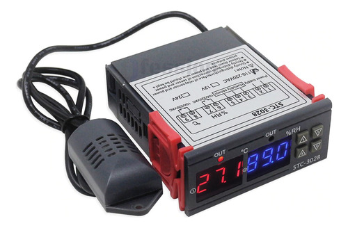 Controlador Digital Stc 3028 Medidor Humedad Temperatura