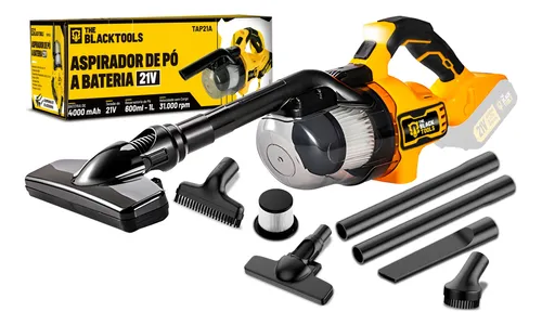 Aspirador De Po Portatil 21v Filtro Hepa Com Acessorios