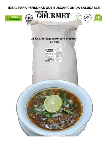 Birria 25k Sazonador Especias Kosher Y Condimentos Naturales