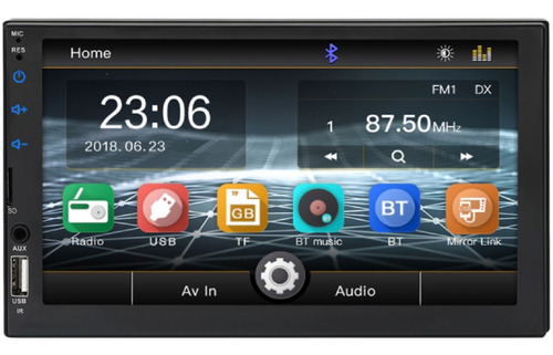Autoestereo Camara Reversa Touch 7   Bluetooth  Mirrorlink