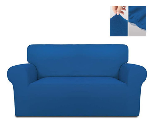 Funda Elastica Para Sofa  Sillon 2 Cuerpo Azul