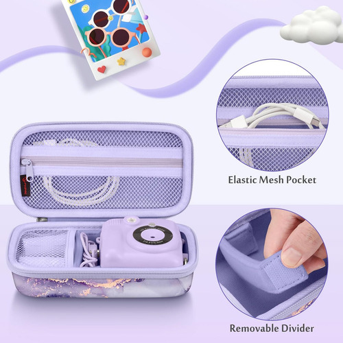 Funda Para Minibear / Dylanto / Weefun Fintie Marmol Purp