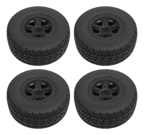 Rueda Rc, 4 Unidades, Neumáticos De 110 Mm, Neumático De Gom