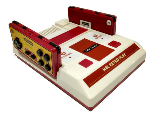 Consola HBL Tech Family Game Retro Standard  color blanco y rojo