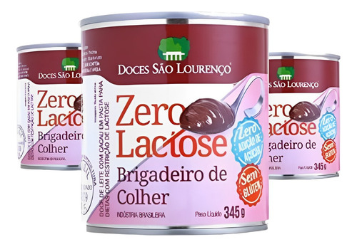 Brigadeiro De Colher Zero/zero S Lourenco 345g (3x)