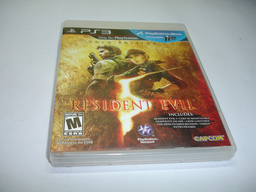 Resident Evil 5 Gold  Ps3 Jogo Original Mídia Física