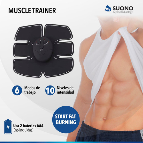 Imagen 5 de 10 de Electrodo Abdominales Y Brazos Estimulador Muscular Gym