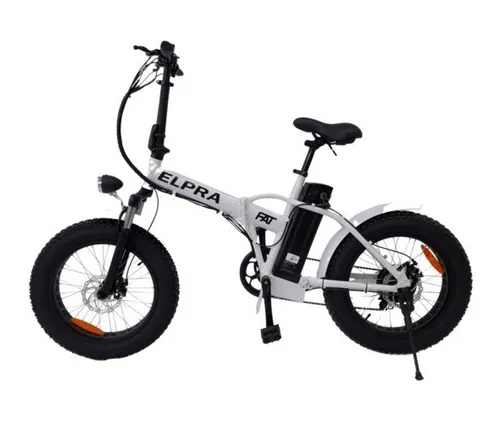Bicicleta Eléctrica Elpra Fat Bateria De Litio 100% Plegable