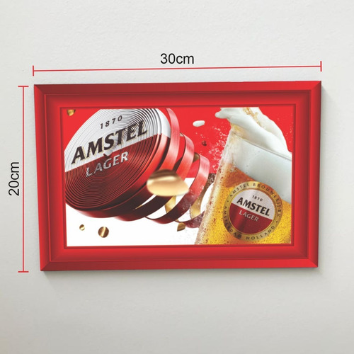 Quadro 30x20 Cerveja Amstel Modelo 3