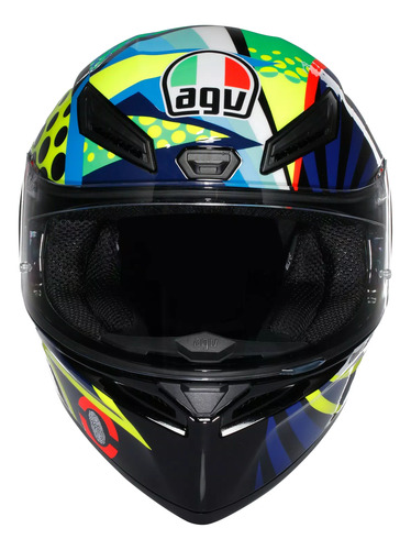 Casco Para Moto Agv K1 S Rossi Winter Test 2020 Ece 22.06 Negro Solido M