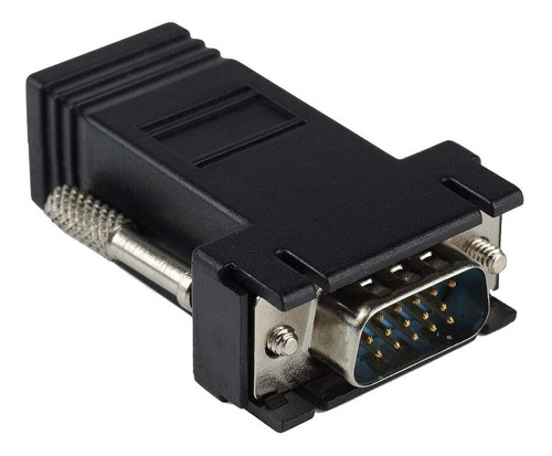 Adaptador Convertidor Vga A Rj45 Macho Hasta 38 Mts 5 Unid