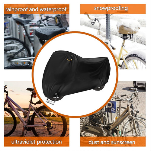 Funda Impermeable Para Bicicleta 210d Uv Y Polvo
