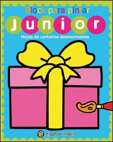 Libro - Block Para Pintar Junior Regalo Celeste